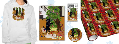 Whimsical Labrador Retriever Christmas Products