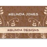 女性らしいかわいい名刺