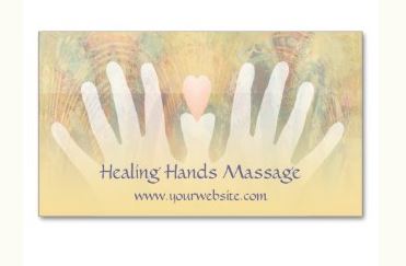 おしゃれなマッサージの名刺