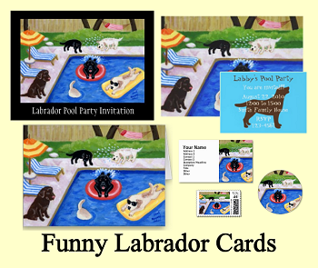 Funny Labrador Retriever Cards