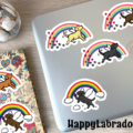 Labrador Rainbow Bridge Stickers